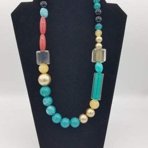 Colorful Large Beaded Statement Necklace